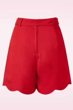 Banned Retro Ahoy Scallop Short In Rood><noscript><img width=