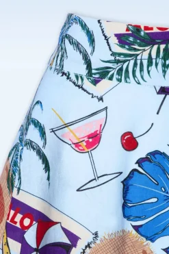 Banned Retro Aloha Swing Rok In Blauw><noscript><img width=