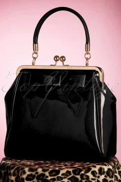 Banned Retro Amerikaanse Vintage Patenttas In Zwart>Vrouwen Tassen