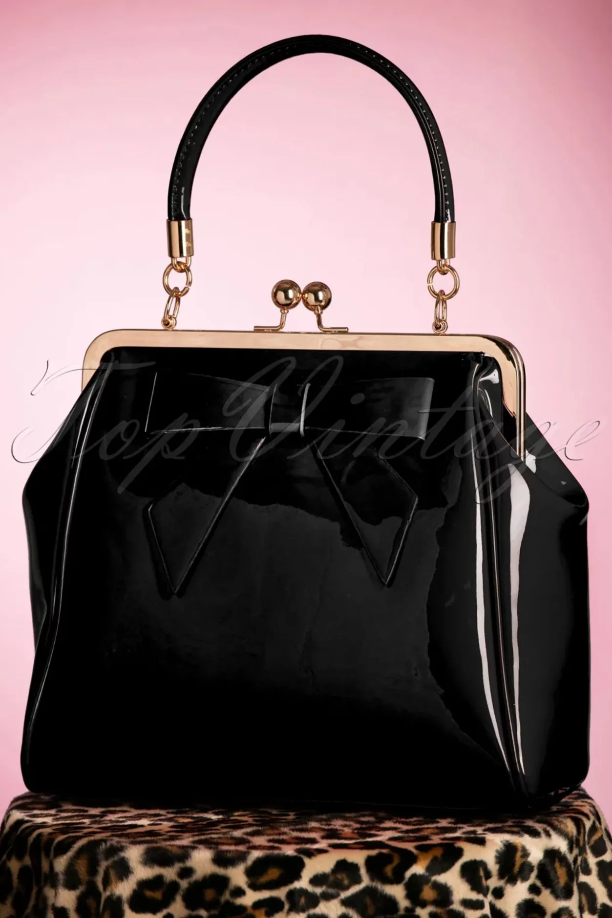 Banned Retro Amerikaanse Vintage Patenttas In Zwart>Vrouwen Tassen