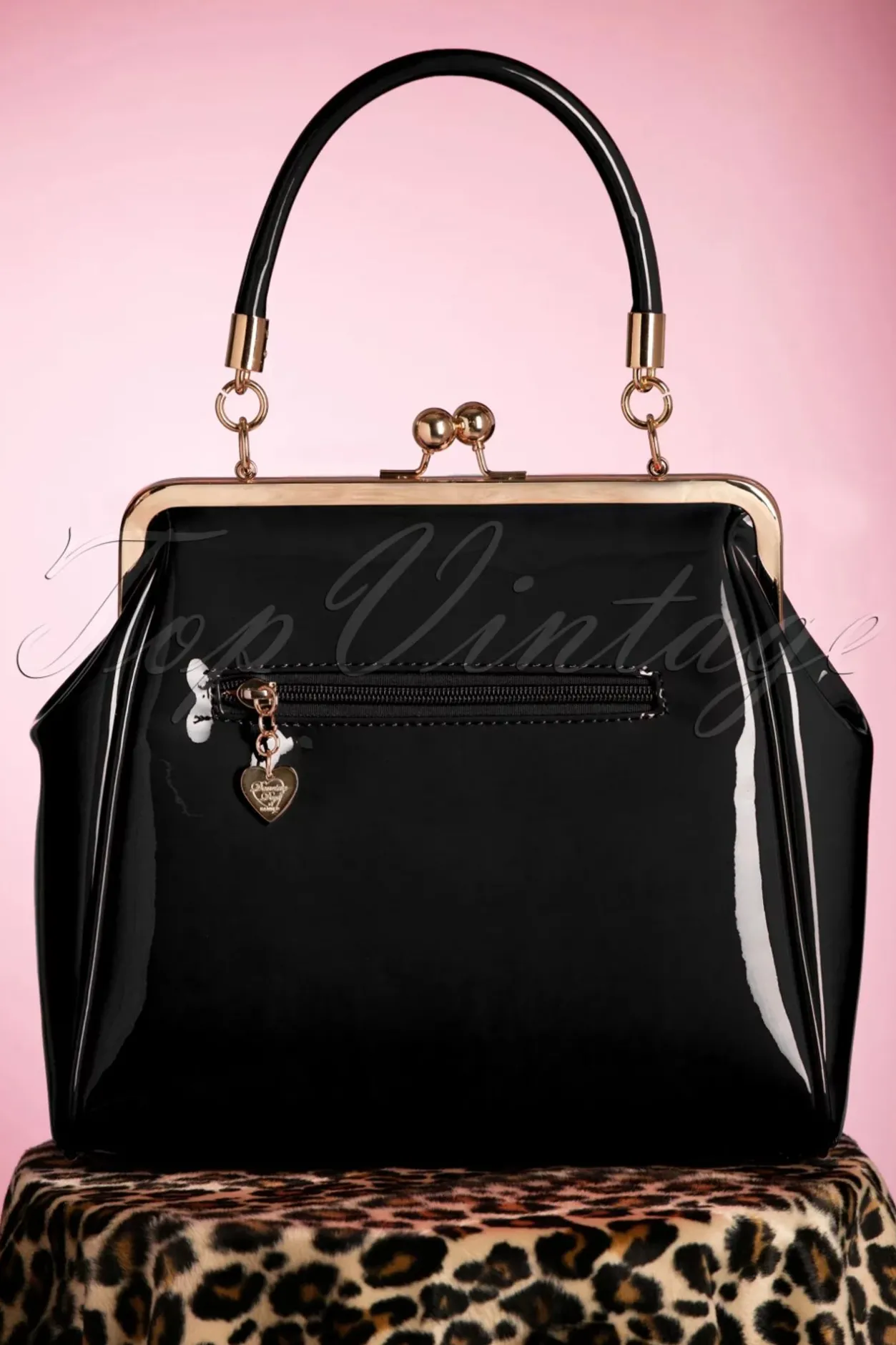 Banned Retro Amerikaanse Vintage Patenttas In Zwart>Vrouwen Tassen