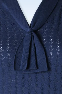 Banned Retro Anchor Ahoy! Top In Marineblauw><noscript><img width=