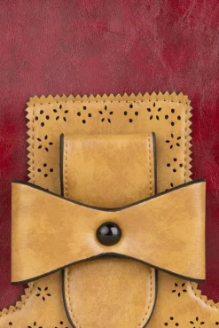 Banned Retro Antieke Handtas In Rood><noscript><img width=