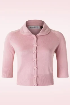 Banned Retro April Cardigan Met Korte Mouwen In Blush>Vrouwen Vestjes