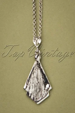 Lovely Art Deco Ketting In Zwart><noscript><img width=