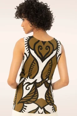 Surkana Aubrey Knot Top In Khaki>Vrouwen Truitjes