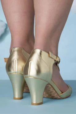 Lola Ramona u2665 Topvintage Ava Forever And Always Pumps In Pale Goud><noscript><img width=