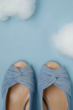 Lola Ramona u2665 Topvintage Ava Love Me Truly Peeptoe Pumps In Faded Blauw><noscript><img width=