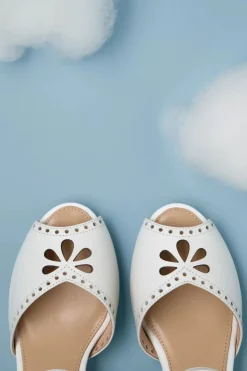 Lola Ramona u2665 Topvintage Ava New Muse Sandaaltjes In Gebroken Wit><noscript><img width=