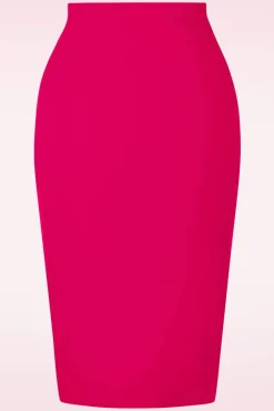Vintage Chic for Topvintage Bella Midi Rok In Magenta>Vrouwen Rokken