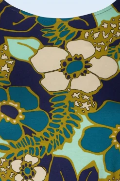 King Louie Betty Feestjurk Selena In Diepblauw><noscript><img width=