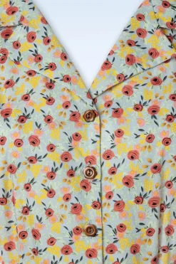 Banned Retro Blooming Swing Jurk In Blauw><noscript><img width=