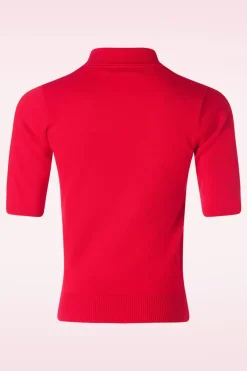Banned Retro Bow Delight Jumper In Rood>Vrouwen Truitjes