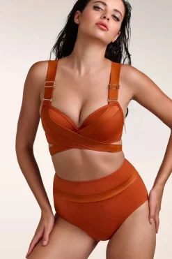 Marlies Dekkers Cache Coeur Push Up Bikini Top In Roest Oranje>Vrouwen Bikini's