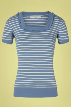 Mademoiselle Yu00e9Yu00e9 Call Me Again Gestreepte Top In Blauw>Vrouwen T-Shirts