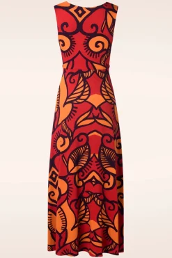Surkana Camila Maxi Jurk In Oranje><noscript><img width=