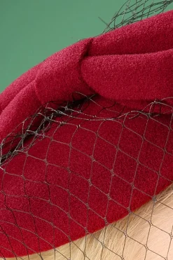 Banned Retro Candice Hoed In Rood>Vrouwen Haaraccessoires