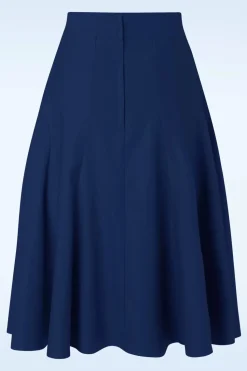 Banned Retro Carol Classic Panel Rok In Marineblauw>Vrouwen Rokken