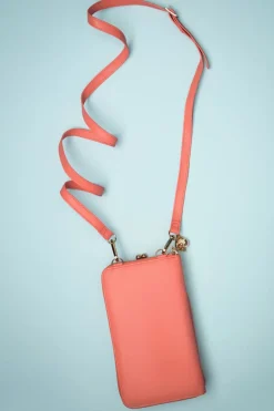 Banned Retro Cherry Pie Crossbody Telefoontasje In Koraalroze><noscript><img width=