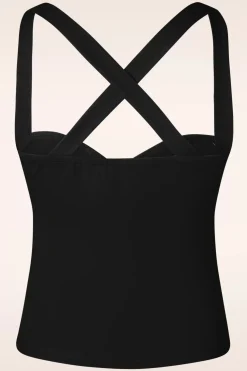 Vixen Cindy Cross Back Top In Zwart>Vrouwen Tops
