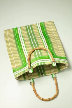 Surkana Club Tropicana Shopper Tas In Acid Groen><noscript><img width=