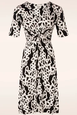 Surkana Colette Geknoopte Jurk In Zwart>Vrouwen Plus Size Jurken