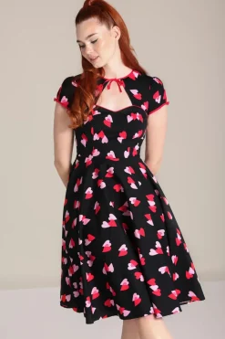 Bunny Confetti Swing Jurk In Zwart>Vrouwen Plus Size Jurken