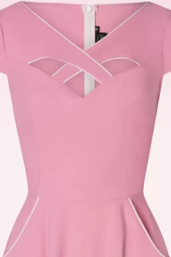 Vixen Connie Swingjurk In Babyroze>Vrouwen Plus Size Jurken