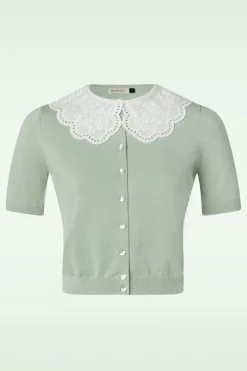 Banned Retro Cutie Cardigan In Seafoam Groen>Vrouwen Vestjes