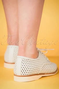 Rollie Derby Punch Schoenen In Gebroken Wit><noscript><img width=
