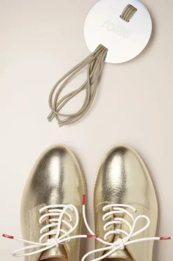 Rollie Derby Super Soft Schoenen In Lichtgoud>Vrouwen Veterschoenen