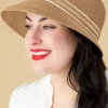 Brontu00e9 Diana Straw Cloche Hoed In Zand>Vrouwen Hoeden & Fascinators