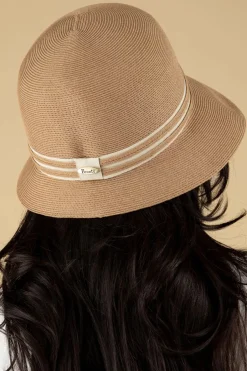 Brontu00e9 Diana Straw Cloche Hoed In Zand>Vrouwen Hoeden & Fascinators