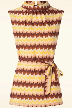 King Louie Dita Tunic Top Carmine In Mock Oranje>Vrouwen Truitjes