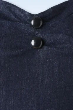 Collectif Clothing Dolores Denim Doll Jurk In Blauw><noscript><img width=