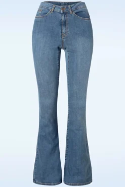 Cloud9 Dora Flared Broek In Lichtblauwe Denim Wassing>Vrouwen Broeken