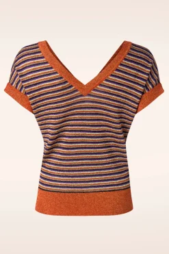 King Louie Double V Top Stardust In Karamel><noscript><img width=