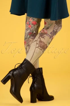 Marie Antoilette Dragees Panty In Beige En Groen>Vrouwen Panty's