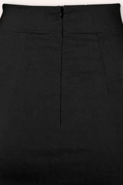 Vintage Chic for Topvintage Eleonora Pencilrok In Zwart><noscript><img width=