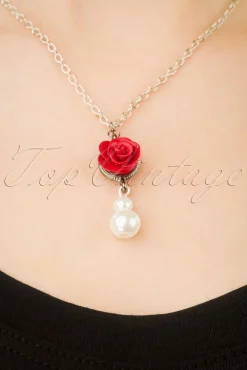 Sweet Cherry Emma Rose Parelketting In Rood>Vrouwen Sieraden