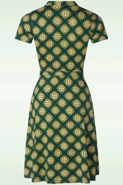 King Louie Emmy Kirby Jurk In Para Groen>Vrouwen Swing Jurken