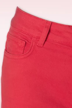 Smashed Lemon Fae Flared Jeans In Rood><noscript><img width=