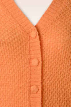 King Louie Farfalle V Cardi In Mock Oranje><noscript><img width=