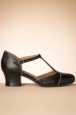 Miz Mooz Fernie T-Strap Pumps In Zwart En Creme><noscript><img width=