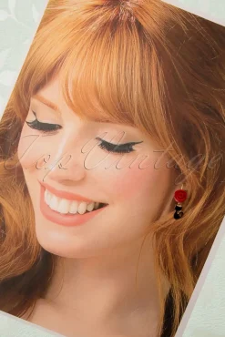 Sweet Cherry Fijne Kattenoorbellen In Goud>Vrouwen Sieraden