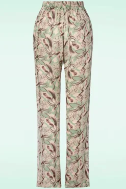 20to Fiora Floral Broek In Zacht Groen>Vrouwen Broeken