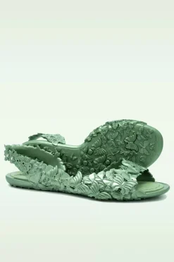Sunies Flexi Butterfly Flipflop Sandaaltjes In Glossy Groen><noscript><img width=