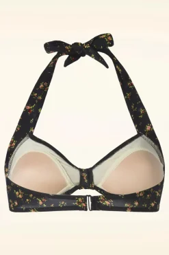 Esther Williams Floral Bikinitopje In Zwart>Vrouwen Bikini's