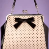 Banned Retro Frances Polka Star Tas In Zwart En Blush>Vrouwen Tassen