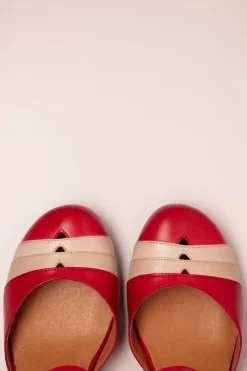 Miz Mooz Frenchy Mary Jane Pumps In Rood>Vrouwen Pumps
